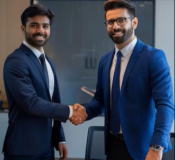 Business partners collaboration